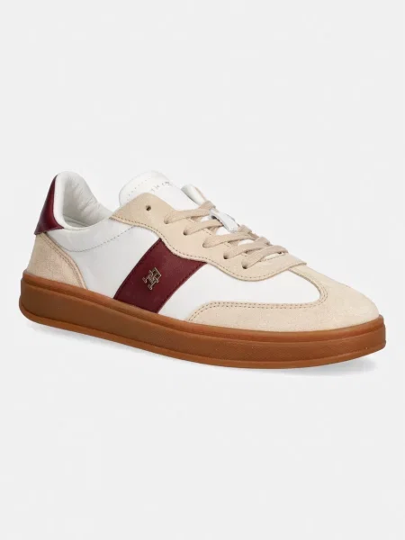 Tommy Hilfiger TH PREMIUM HERITAGE SNEAKER sneakers pentru femei din piele alb