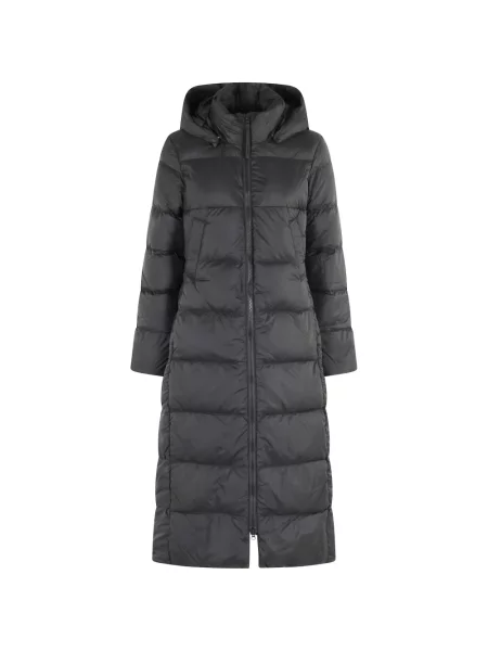 Palton Canada Goose cu glugă negru