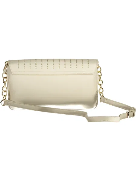 Lniana kopertówka Valentino By Mario Valentino biała