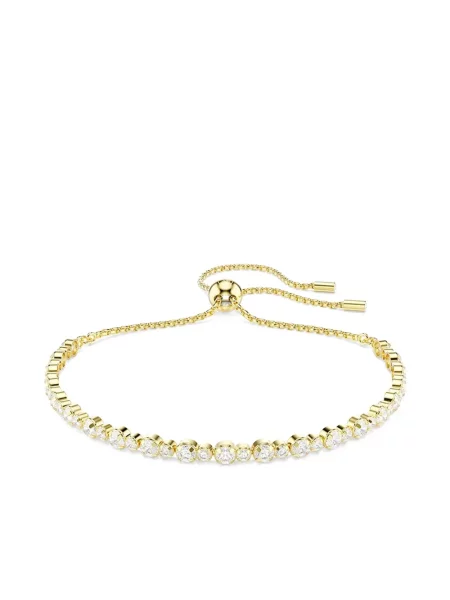 Brăţară Swarovski de cristal tenis auriu