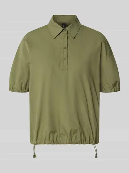 Bluzka o kroju regular fit z kołnierzykiem polo Marc Cain