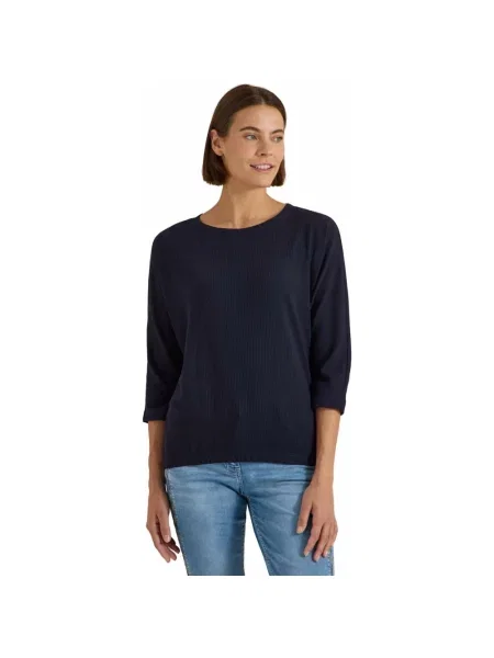 Sweter Cecil z dekoltem w łódkę niebieski
