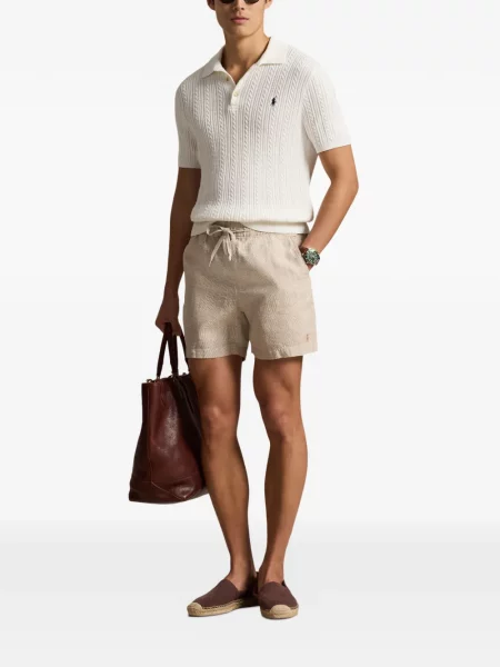 Șosete Polo Ralph Lauren cu model herringbone cu broderie plasă albastru