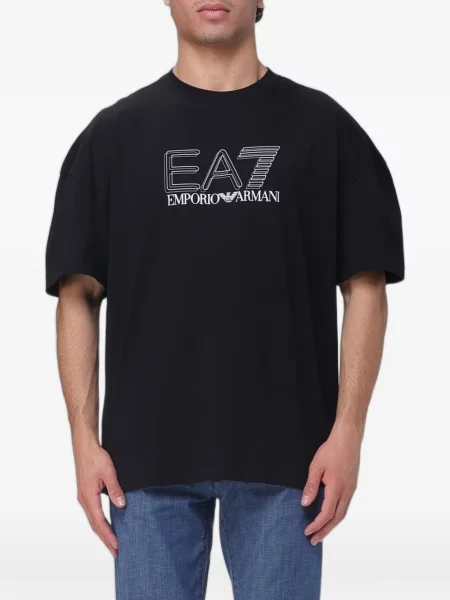 Tricou Ea7 Emporio Armani cu imagine negru