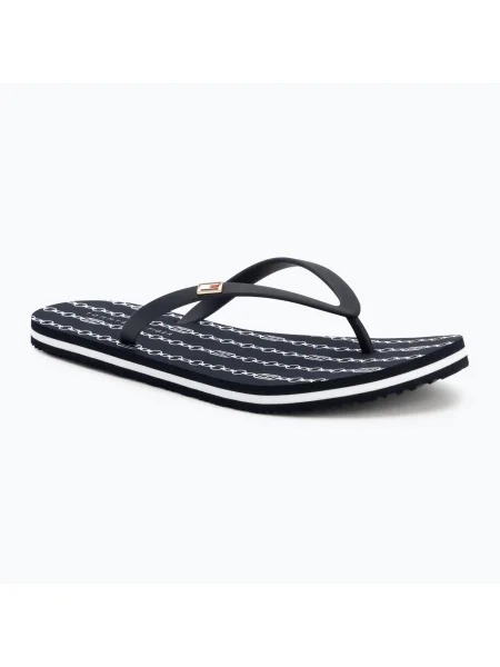 Дамски джапанки Tommy Hilfiger Strap Beach Sandal space blue синьо