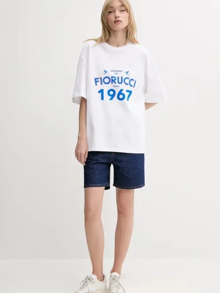 Джинсові шорти Fiorucci Deep Blue Denim Shorts однотонна висока посадка синій