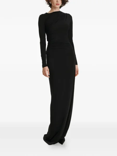 Rochie maxi 2310 Studio lungă de costum negru