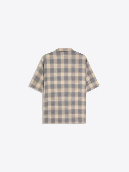 Bershka Košeľa / tmavosivá béžová