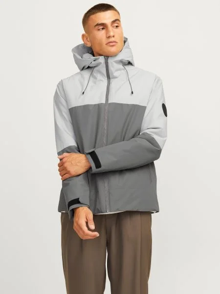 JACK & JONES Prehodna jakna JCOAIDEN / svetlo siva