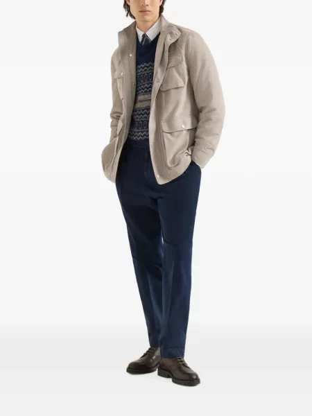 Pantaloni Brunello Cucinelli albastru