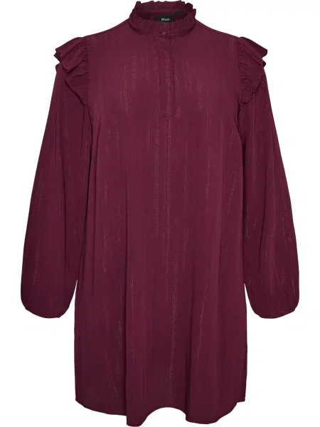 Zizzi Šaty burgundská