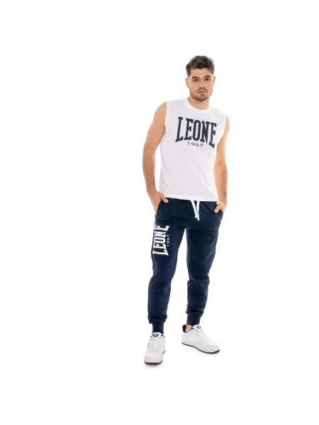 Pantaloni sport Leone 1947 cu autograf albastru
