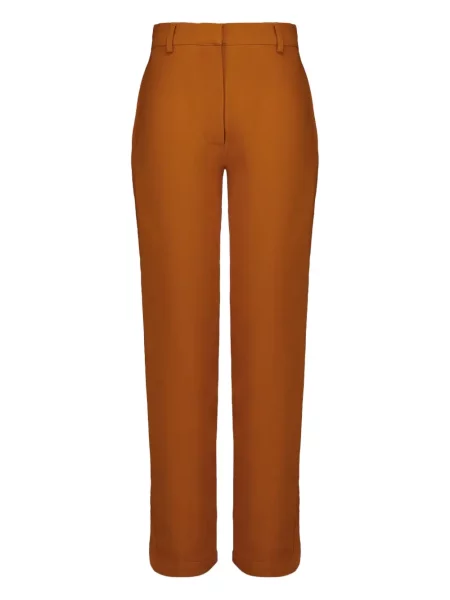 Pantaloni Paula cu crăpătură maro