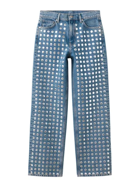 MANGO Jeans denim albastru