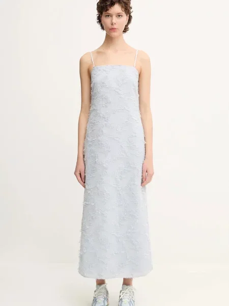 Samsoe Samsoe rochie SALAZIO maxi drept gri