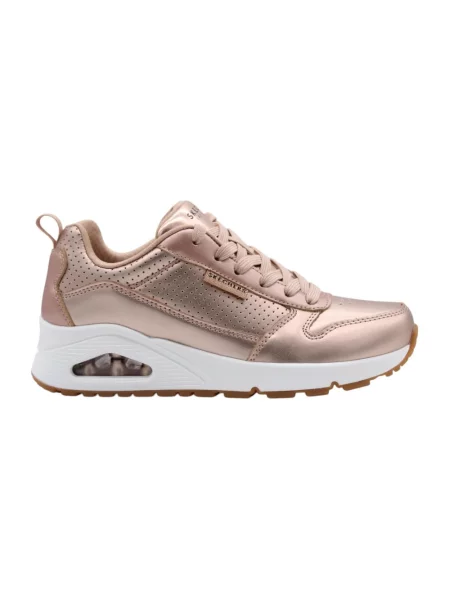 Sneakersy Skechers skórzane żółte