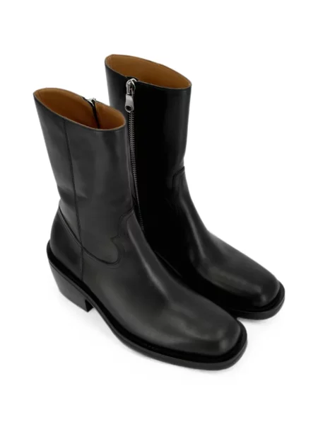 Cizme Dries Van Noten din piele negru