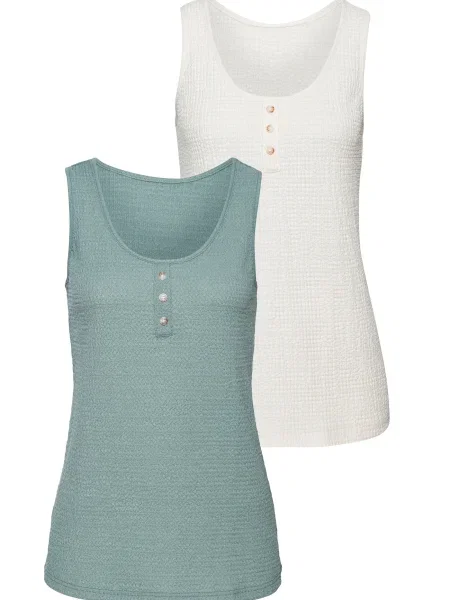 VIVANCE Top / zelena bež