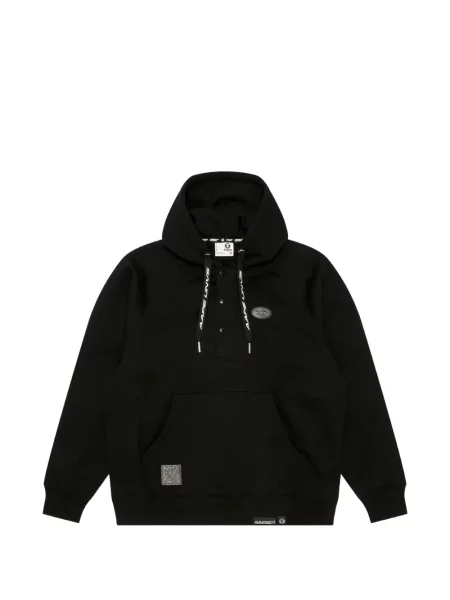 Hanorac cu glugă Aape By A Bathing Ape cu autograf negru