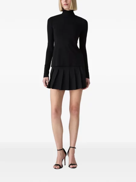 Lung top Vera Wang drapat negru
