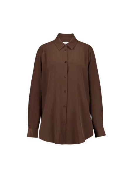 Koszula Matteau z długim rękawem brązowa