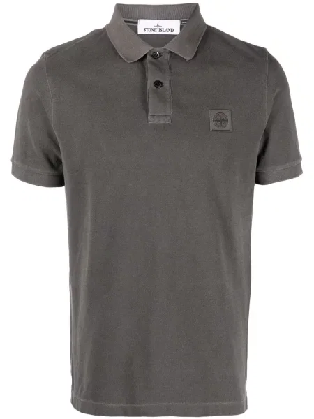 Polo Stone Island cu strasuri gri
