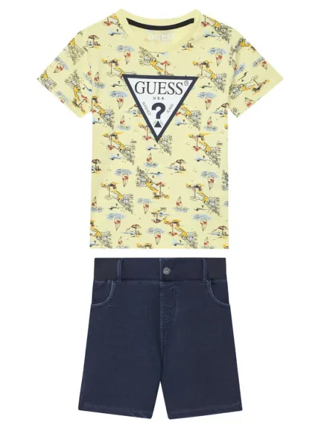 Guess Póló és rövidnadrág Színes Regular Fit