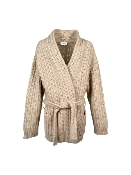 Kardigan Laneus wełniany beżowy