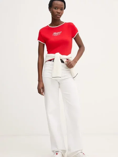 Tommy Hilfiger tričko červené