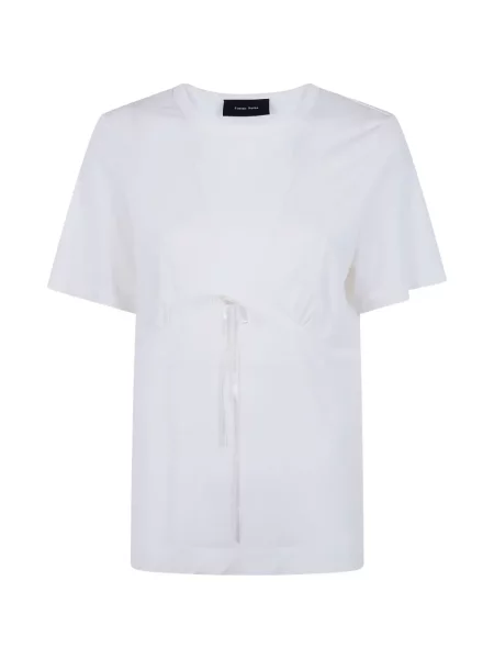 Tricou Simone Rocha cu funde alb