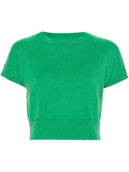 Top Teddy Cashmere din cașmir teddy verde