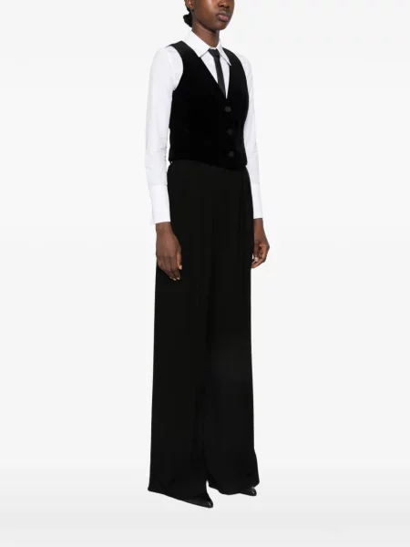 Vestă Max Mara de catifea negru