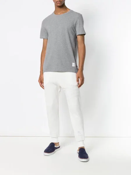Dryžuotas marškinėliai Thom Browne pilka