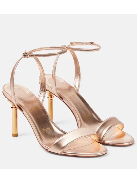 Sandale Christian Louboutin din piele bej
