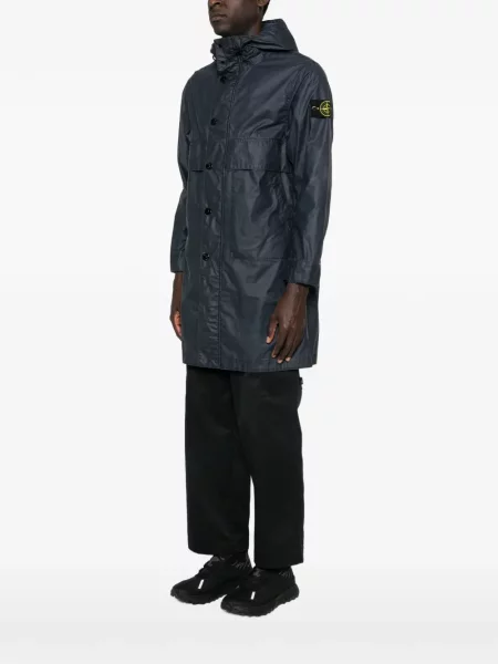 Kaput Stone Island s kapuljačom kamenje plava
