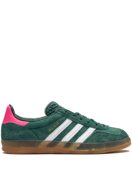 Sneakerși Adidas Gazelle din piele de căprioară verde