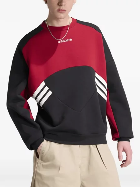 Decupat pantaloni scurți Adidas cu dungi cu autograf albastru