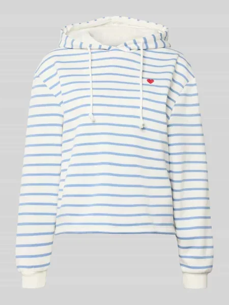 Bluza z kapturem o kroju loose fit z mieszanki bawełny model „CHILLI” Pieces