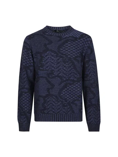 Sweter Etro niebieski
