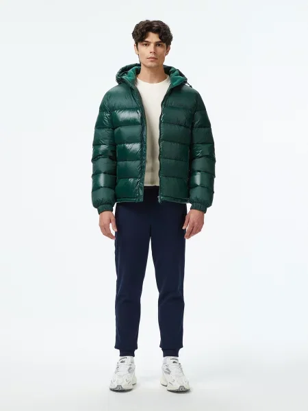 Пуховик Lacoste зеленый