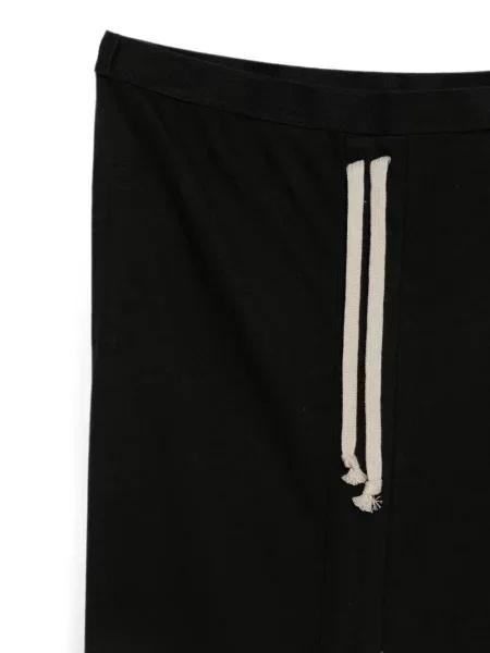 Fustă midi Rick Owens Drkshdw cu cordon negru