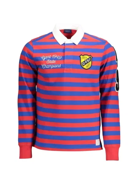 Tricou polo Gant cu broderie roșu