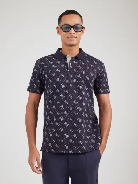 Guess Polo majica Mornarsko modra bela