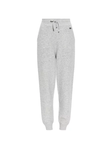 Pantaloni Victoria Beckham alergare gri