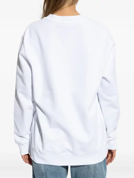Hanorac Moschino cu broderie alb
