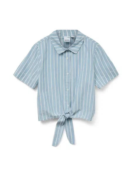 VERO MODA Bluză albastru deschis alb
