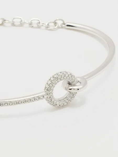 Swarovski Náramok strieborná / priehľadná