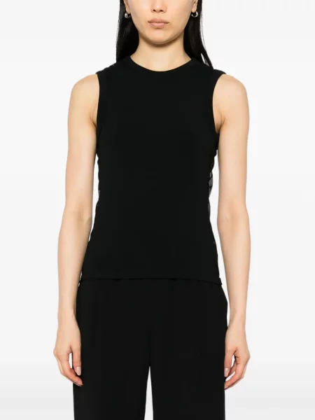 Kamizelka Quetsche w kwiatki koronkowa czarna