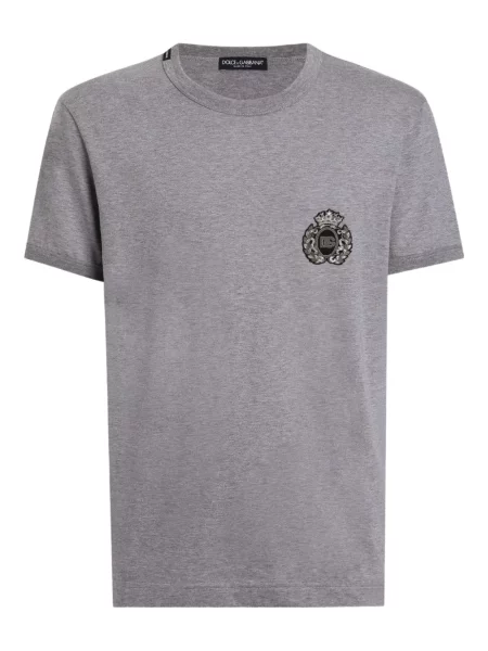 Tricou Dolce & Gabbana cu decolteu rotund gri