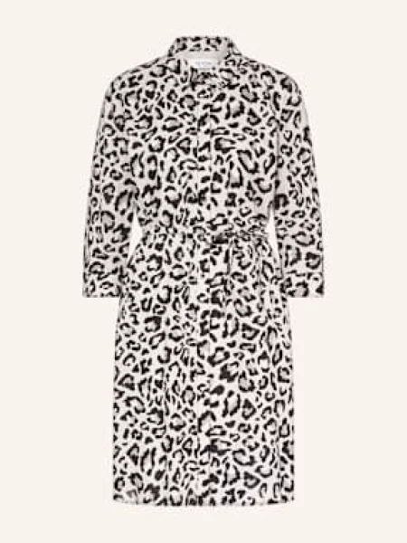 Comma casual identity Košilové šaty šedobéžová / světle šedá černá